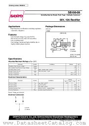 SB100-09 datasheet pdf SANYO