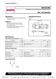 SB120-05H datasheet pdf SANYO