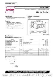 SB160-05R datasheet pdf SANYO