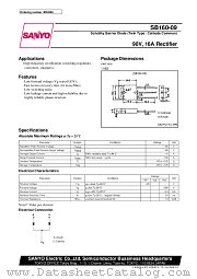SB160-09 datasheet pdf SANYO