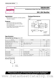 SB250-05H datasheet pdf SANYO