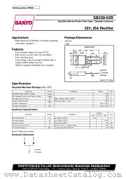 SB250-05R datasheet pdf SANYO