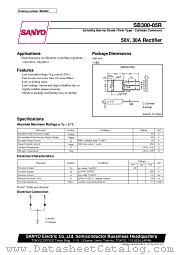 SB300-05R datasheet pdf SANYO