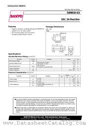 SBM30-03 datasheet pdf SANYO