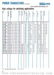 BU606 datasheet pdf SGS-ATES