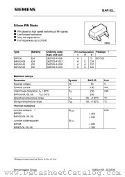 BAR63-05 datasheet pdf Siemens