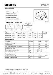 BAR63-W datasheet pdf Siemens