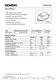 BAR64-02W datasheet pdf Siemens