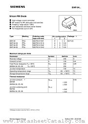 BAR64-05 datasheet pdf Siemens