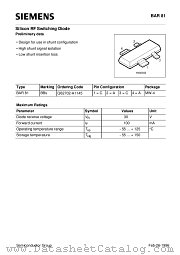 BAR81 datasheet pdf Siemens