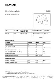BAR99 datasheet pdf Siemens