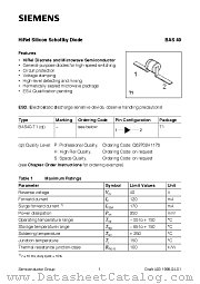 BAS40-T1 datasheet pdf Siemens