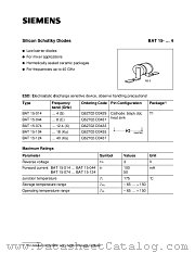 BAT15-014 datasheet pdf Siemens
