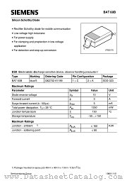 BAT60 datasheet pdf Siemens