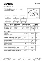 BAT68W datasheet pdf Siemens