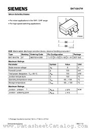 BAT68-07W datasheet pdf Siemens