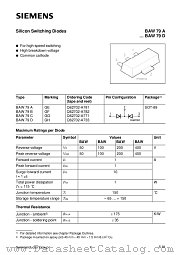 BAW79A datasheet pdf Siemens
