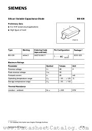 BB439 datasheet pdf Siemens