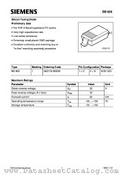 BB669 datasheet pdf Siemens
