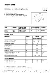 BCX41 datasheet pdf Siemens