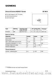 BF996S datasheet pdf Siemens