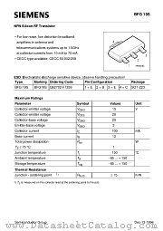 BFG19S datasheet pdf Siemens