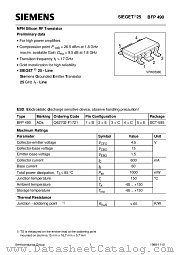 BFP490 datasheet pdf Siemens