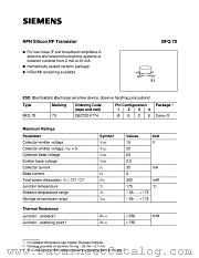 BFQ70 datasheet pdf Siemens