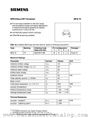 BFQ74 datasheet pdf Siemens