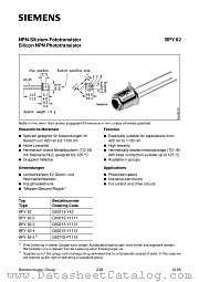 BPY62-3 datasheet pdf Siemens