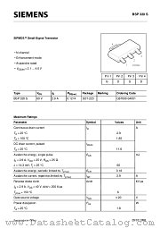 BSP320S datasheet pdf Siemens