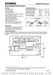 BTS425L1 datasheet pdf Siemens