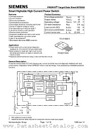BTS555 datasheet pdf Siemens