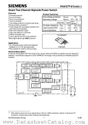 BTS620L1 datasheet pdf Siemens