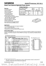 BTS725L1 datasheet pdf Siemens