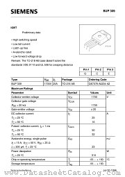 BUP309 datasheet pdf Siemens