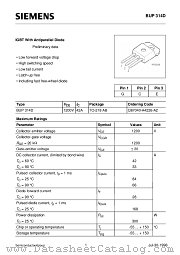 BUP314D datasheet pdf Siemens