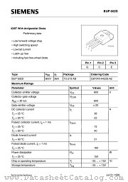BUP602D datasheet pdf Siemens