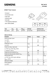 BUZ100SL datasheet pdf Siemens