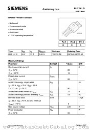 BUZ101S datasheet pdf Siemens