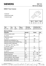 BUZ12A datasheet pdf Siemens