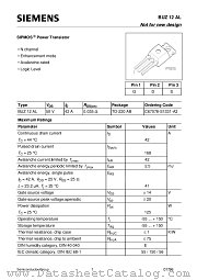 BUZ12AL datasheet pdf Siemens
