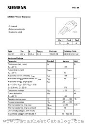 BUZ61 datasheet pdf Siemens