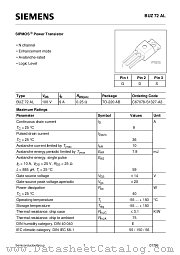 BUZ72AL datasheet pdf Siemens