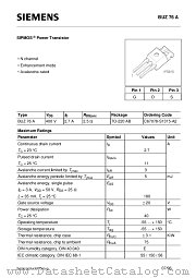 BUZ76A datasheet pdf Siemens