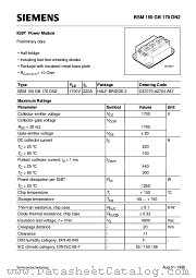 BSM150GB170DN2 datasheet pdf Siemens