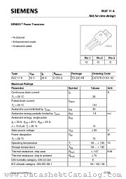 BUZ11A datasheet pdf Siemens