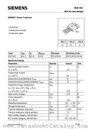 BUZ332 datasheet pdf Siemens