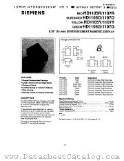 HD1107Y datasheet pdf Siemens