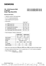 HYB3118165BSJ-60 datasheet pdf Siemens